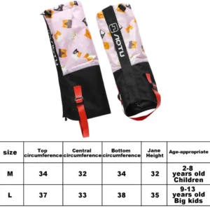 Kids Waterproof Snow Gaiters